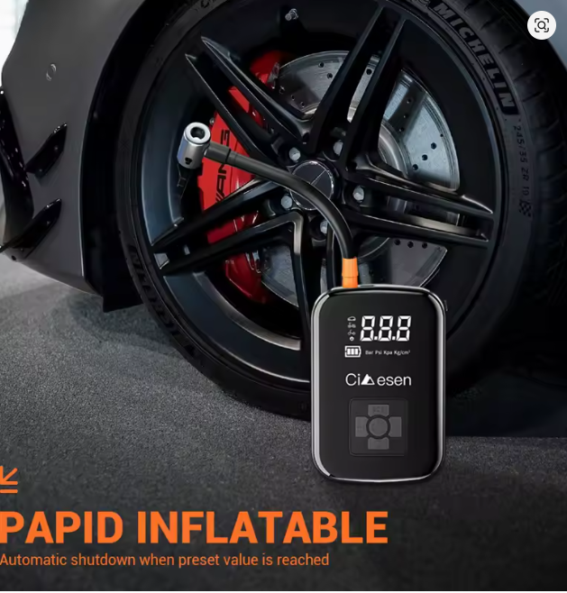 1pc Car Wireless Air Pump 150PSI Portable