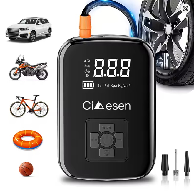 1pc Car Wireless Air Pump 150PSI Portable