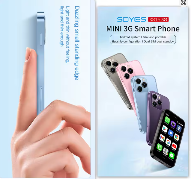SOYES XS15 Blue 3G Mini Smartphone