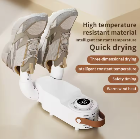 Shoe Dryer Intelligent Timer Adjustable Dryer Quick Drying Deodorizing Sterilizing Shoe Dryer Household Shoe Warmer Heater
