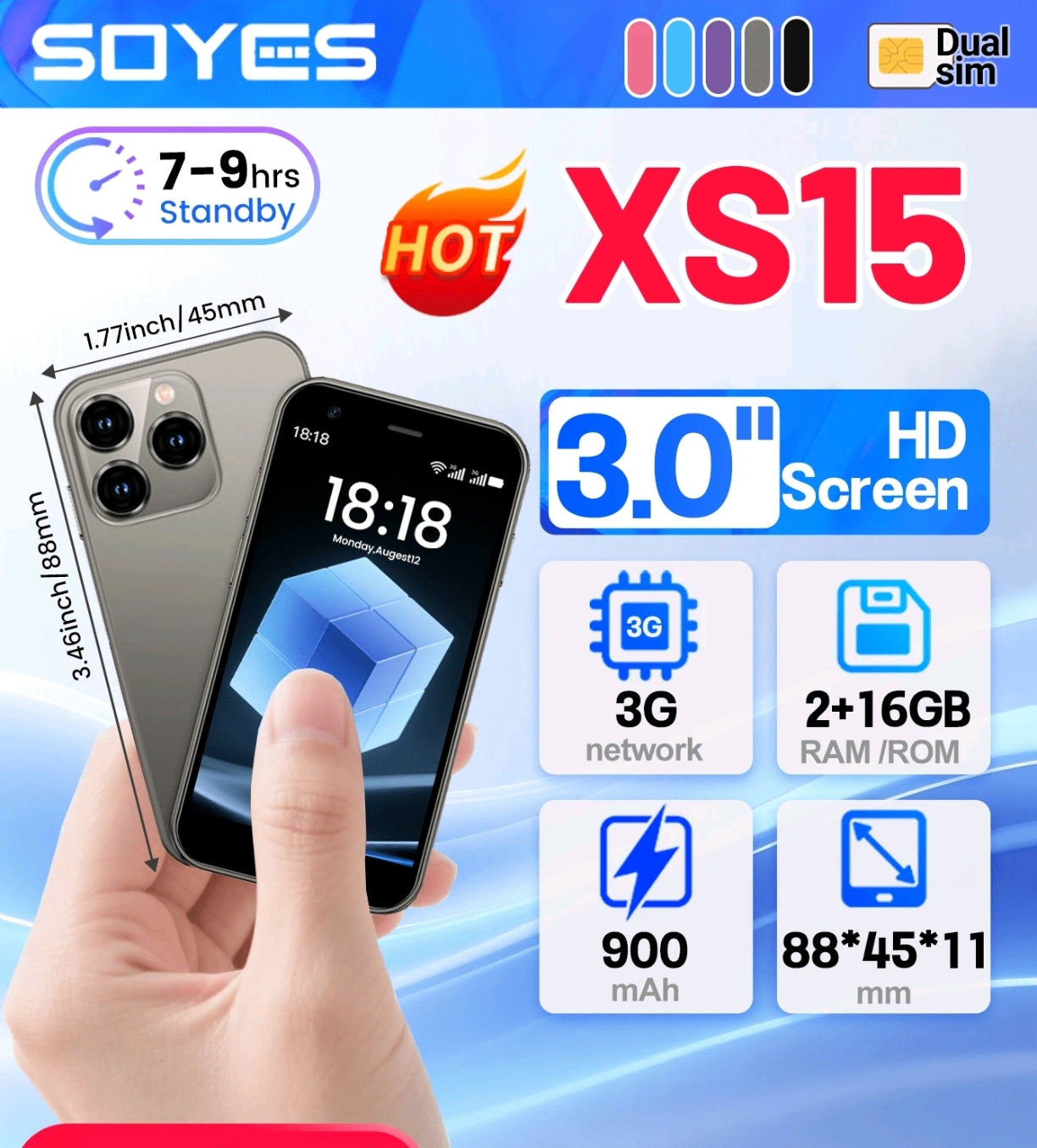 SOYES XS15 Mini Small Size SmartPhone