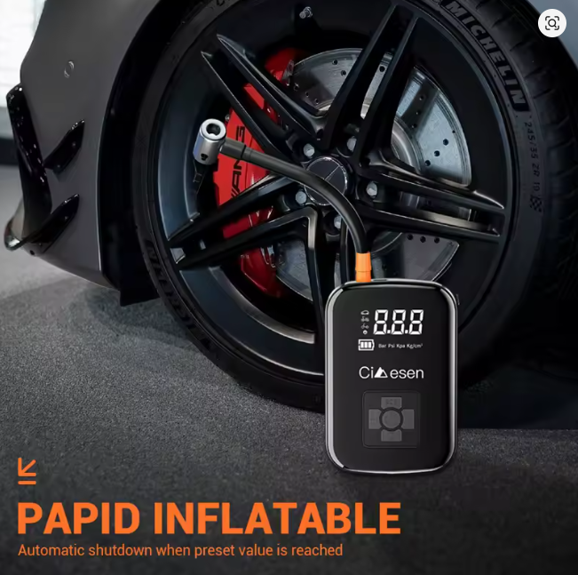 1pc Car Wireless Air Pump 150PSI Portable