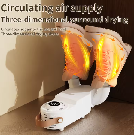 Shoe Dryer Intelligent Timer Adjustable Dryer Quick Drying Deodorizing Sterilizing Shoe Dryer Household Shoe Warmer Heater
