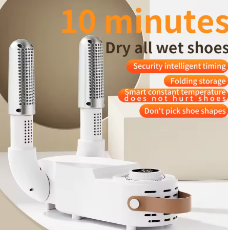Shoe Dryer Intelligent Timer Adjustable Dryer Quick Drying Deodorizing Sterilizing Shoe Dryer Household Shoe Warmer Heater