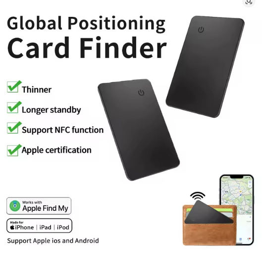 Smart Air tag Anti-loss device tracker Location Wallet Tracker Card For keys luggage wallet Works with Apple Find My (iOS only)